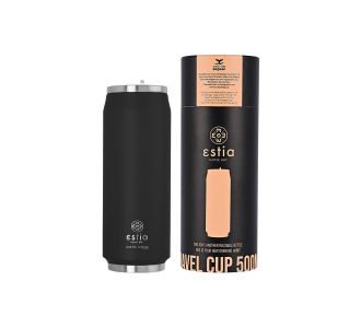 ESTIA ΘΕΡΜΟΣ TRAVEL CUP SAVE THE AEGEAN 500ml MIDNIGHT BLACK - 01-7843 Estia |  Θερμός & Αξεσουάρ στο espiti