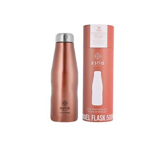 ESTIA ΘΕΡΜΟΣ TRAVEL FLASK SAVE THE AEGEAN 500ml ROSE GOLD - 01-7836 Estia |  Θερμός & Αξεσουάρ στο espiti