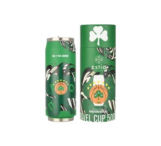 ESTIA ΘΕΡΜΟΣ TRAVEL CUP PANATHINAIKOS BC EDITION WE THE GREENS 500ml - 00-27124 Estia |  Θερμός & Αξεσουάρ στο espiti