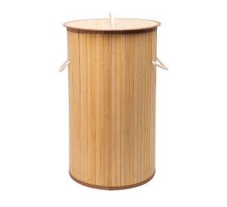 ESTIA ΚΑΛΑΘΙ ΑΠΛΥΤΩΝ BAMBOO ESSENTIALS ΠΤΥΣΣΟΜΕΝΟ ΣΤΡΟΓΓΥΛΟ 57lt - 02-12823 Estia |  Αξεσουάρ Μπάνιου - διάφορα στο espiti