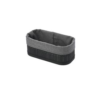 ESTIA ΚΑΛΑΘΙ ΟΡΓΑΝΩΣΗΣ BAMBOO ESSENTIALS 19.5x10cm ME ΕΠΕΝΔΥΣΗ ΜΑΥΡΟ - 02-19679 Estia |  Αξεσουάρ Μπάνιου - διάφορα στο espiti