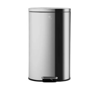 ESTIA ΚΑΔΟΣ ΑΠΟΡΡΙΜΑΤΩΝ OVOID SOFT CLOSE 30lt ΙΝΟΞ - 02-21467 Estia |  Κάδοι Απορριμμάτων στο espiti