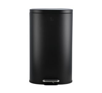 ESTIA ΚΑΔΟΣ ΑΠΟΡΡΙΜΑΤΩΝ OVOID SOFT CLOSE 30lt ΜΑΥΡΟΣ - 02-21474 Estia |  Κάδοι Απορριμμάτων στο espiti