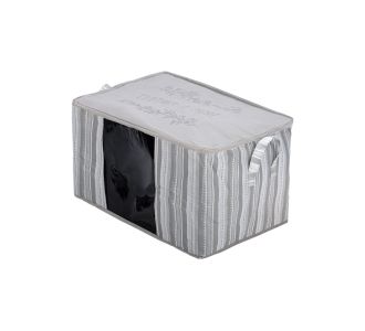 ESTIA ΘΗΚΗ ΑΠΟΘΗΚΕΥΣΗΣ NON WOVEN ΥΦΑΣΜΑΤΙΝΗ 60x45x35cm ΜΕ ΠΑΡΑΘΥΡΟ IVORY - 03-23980 Estia |  Αξεσουάρ Μπάνιου - διάφορα στο espiti
