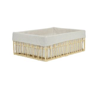 ESTIA ΚΑΛΑΘΙ ΑΠΟΘΗΚΕΥΣΗΣ & ΟΡΓΑΝΩΣΗΣ NEST 36×27×13cm ΜΠΕΖ - 02-28008 Estia |  Αξεσουάρ Μπάνιου - διάφορα στο espiti