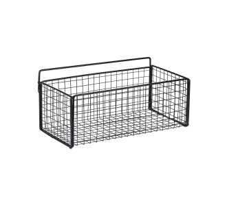 ESTIA ΚΑΛΑΘΙ ΟΡΓΑΝΩΣΗΣ CAGE ΚΡΕΜΑΣΤΟ ΜΕΤΑΛΛΙΚΟ 36x15x13cm ΜΑΥΡΟ - 02-28251 Estia |  Αξεσουάρ Μπάνιου - διάφορα στο espiti