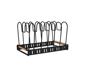 ESTIA ΘΗΚΗ ΜΕ ΔΙΑΧΩΡΙΣΤΙΚΑ BAMBOO ESSENTIALS ΜΕΤΑΛΛΙΚΗ ΜΕ ΧΕΡΟΥΛΙ 30.5x17.7x19cm ΜΑΥΡΗ - 01-29890 Estia |  Εργαλεία Κουζίνας - Αξεσουάρ στο espiti