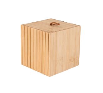 ESTIA ΚΟΥΤΙ ΑΠΟΘΗΚΕΥΣΗΣ ΚΑΙ ΟΡΓΑΝΩΣΗΣ BAMBOO ESSENTIALS 9x9x8cm - 02-13165 Estia |  Αξεσουάρ Μπάνιου - διάφορα στο espiti