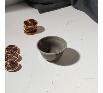 ESTIA ΜΠΟΛ ΓΙΑ ΝΤΙΠ PEARL ΠΟΡΣΕΛΑΝΙΝΟ 8.5cm GREY - 07-16487 Estia |  Πιάτα-Μπωλ στο espiti