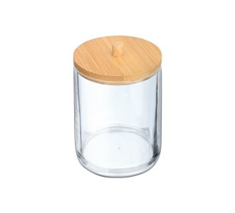 ESTIA ΚΟΥΤΙ ΑΠΟΘΗΚΕΥΣΗΣ & ΟΡΓΑΝΩΣΗΣ BAMBOO ESSENTIALS ΓΙΑ ΔΙΣΚΟΥΣ ΝΤΕΜΑΚΙΓΙΑΖ 7x7x12cm ΜΕ ΚΑΠΑΚΙ - 02-17651 Estia |  Αξεσουάρ Μπάνιου - διάφορα στο espiti