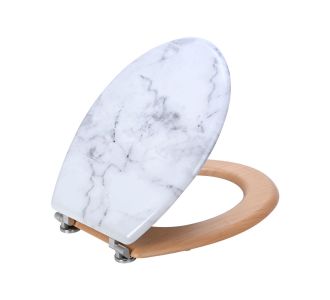 ESTIA ΚΑΠΑΚΙ ΛΕΚΑΝΗΣ MARBLE ΜΕ ΜΕΝΤΕΣΕΔΕΣ ΑΠΟ ΚΡΑΜΑ ΨΕΥΔΑΡΓΥΡΟΥ - 02-21825 Estia |  Αξεσουάρ Μπάνιου - διάφορα στο espiti