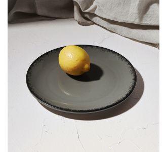 ESTIA ΠΙΑΤΟ ΡΗΧΟ PEARL ΠΟΡΣΕΛΑΝΙΝΟ 21cm GREY - 07-16395 Estia |  Πιάτα-Μπωλ στο espiti