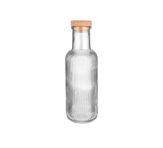 ESTIA ΜΠΟΥΚΑΛΙ ΓΥΑΛΙΝΟ 1000ml ΑΝΑΓΛΥΦΟ ΜΕ ΦΕΛΛΟ ΓΚΡΙ - 00-21870 Estia |  Εργαλεία Κουζίνας - Αξεσουάρ στο espiti
