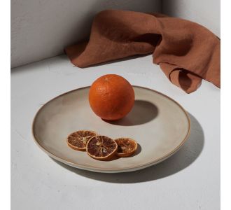ESTIA ΠΙΑΤΟ ΡΗΧΟ VIGNETTE STONEWARE 27cm IVORY - 07-24444 Estia |  Πιάτα-Μπωλ στο espiti