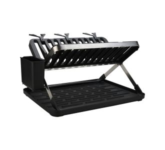 ESTIA ΠΙΑΤΟΘΗΚΗ ΑΝΑΔΙΠΛΟΥΜΕΝΗ ΑΝΟΞΕΙΔΩΤΗ 2 ΕΠΙΠΕΔΩΝ 48x35.4x27.2cm ΜΑΥΡΗ - 01-28381 Estia |  Εργαλεία Κουζίνας - Αξεσουάρ στο espiti