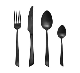 ESTIA ΣΕΤ ΜΑΧΑΙΡΟΠΙΡΟΥΝΑ EDGE BLACK ΑΝΟΞΕΙΔΩΤΟ ΑΤΣΑΛΙ 18/0 ΜΑΥΡΟ MAT 24 ΤΕΜ. - 01-29173 Estia |  Μαχαιροπήρουνα στο espiti