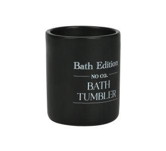 ESTIA ΠΟΤΗΡΑΚΙ ΜΠΑΝΙΟΥ MYST STONEWARE ΜΑΥΡΟ - 02-26868 Estia |  Αξεσουάρ Μπάνιου - διάφορα στο espiti