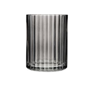 ESTIA ΠΟΤΗΡΑΚΙ ΜΠΑΝΙΟΥ ALIVIO ΓΥΑΛΙΝΟ ΑΝΑΓΛΥΦΟ 7.8x10cm ΜΑΥΡΟ - 02-28831 Estia |  Αξεσουάρ Μπάνιου - διάφορα στο espiti