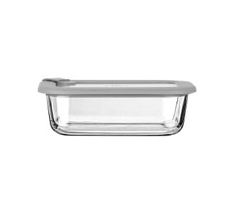 ESTIA ΦΑΓΗΤΟΔΟΧΕΙΟ COLORSEAL ΓΥΑΛΙΝΟ 640ml 18.9x14.5x6.7 ΜΕ ΚΑΠΑΚΙ ΣΙΛΙΚΟΝΗΣ ΓΚΡΙ - 01-26417 Estia |  Εργαλεία Κουζίνας - Αξεσουάρ στο espiti