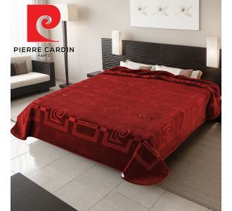 ΚΟΥΒΕΡΤΑ ΥΠΕΡΔΙΠΛΗ 220X240 PIERRE CARDIN NANCY 657  GRANATE(16) |  Κουβέρτες Βελουτέ Υπέρδιπλες στο espiti