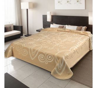 ΚΟΥΒΕΡΤΑ ΙΣΠΑΝΙΑΣ ΥΠΕΡΔΙΠΛΗ 220Χ240 BELPLA  STER 516 OFF WHITE(15) |  Κουβέρτες Βελουτέ Υπέρδιπλες στο espiti