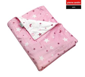 ΚΟΥΒΕΡΤΑ ΚΟΥΝΙΑΣ soft plus FLEECE 110X140 PIERRE CARDIN MOON PINK |  Βρεφικές Κουβέρτες στο espiti