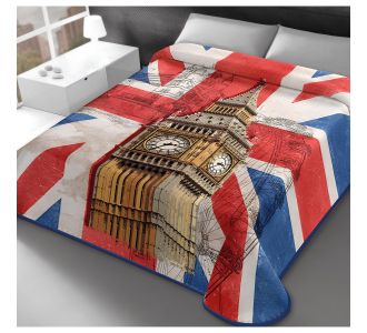 ΚΟΥΒΕΡΤΑ ΙΣΠΑΝΙΑΣ ΜΟΝΗ 160X220 BELPLA STER LONDON (328) |  Κουβέρτες Βελουτέ Μονές στο espiti