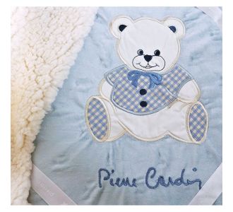 ΚΟΥΒΕΡΤΑ ΚΟΥΝΙΑΣ 110x140 FLEECE/SHERPA ΚΟΥΝΙΑΣ PIERRE CARDIN TEDDY BLUE |  Βρεφικές Κουβέρτες στο espiti