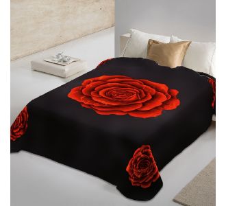 ΚΟΥΒΕΡΤΑ ΙΣΠΑΝΙΑΣ ΥΠΕΡΔΙΠΛΗ 220Χ240 BELPLA STER 234 BLACK |  Κουβέρτες Βελουτέ Υπέρδιπλες στο espiti