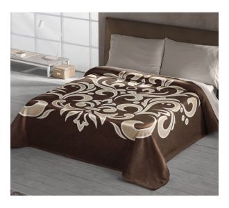 ΚΟΥΒΕΡΤΑ ΙΣΠΑΝΙΑΣ ΥΠΕΡΔΙΠΛΗ 220Χ240 BELPLA STER 289 BEIGE |  Κουβέρτες Βελουτέ Υπέρδιπλες στο espiti