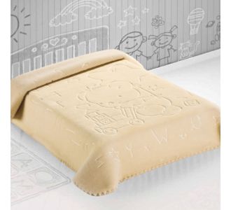 ΚΟΥΒΕΡΤΑ ΙΣΠΑΝΙΑΣ ΑΓΚΑΛΙΑΣ 80X110 BELPLA STER 521 BEIGE |  Βρεφικές Κουβέρτες στο espiti