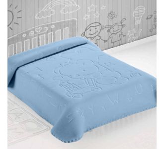 ΚΟΥΒΕΡΤΑ ΙΣΠΑΝΙΑΣ ΑΓΚΑΛΙΑΣ 80X110 BELPLA STER 521 BLUE |  Βρεφικές Κουβέρτες στο espiti