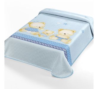 ΚΟΥΒΕΡΤΑ ΙΣΠΑΝΙΑΣ ΚΟΥΝΙΑΣ 110X140 BELPLA STER 663 BLUE |  Βρεφικές Κουβέρτες στο espiti
