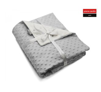 ΚΟΥΒΕΡΤΑ ΑΓΚΑΛΙΑΣ soft plus FLEECE 80X110 PIERRE CARDIN TOPPY GREY |  Βρεφικές Κουβέρτες στο espiti