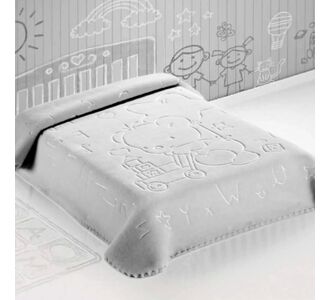 ΚΟΥΒΕΡΤΑ ΙΣΠΑΝΙΑΣ ΑΓΚΑΛΙΑΣ 80X110 BELPLA STER 521 GREY |  Βρεφικές Κουβέρτες στο espiti