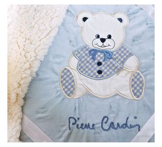 ΚΟΥΒΕΡΤΑ FLEECE/SHERPA ΑΓΚΑΛΙΑΣ 80X110 PIERRE CARDIN TEDDY BLUE |  Βρεφικές Κουβέρτες στο espiti