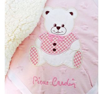 ΚΟΥΒΕΡΤΑ FLEECE/SHERPA ΑΓΚΑΛΙΑΣ 80X110 PIERRE CARDIN TEDDY PINK |  Βρεφικές Κουβέρτες στο espiti