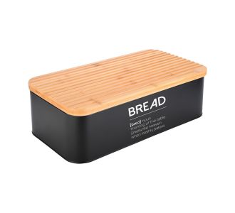 ESTIA ΨΩΜΙΕΡΑ BAMBOO ESSENTIALS ΜΕΤΑΛΛΙΚΗ 42x23x13cm ΜΑΥΡΗ - 01-20248 Estia |  Είδη Σερβιρίσματος στο espiti