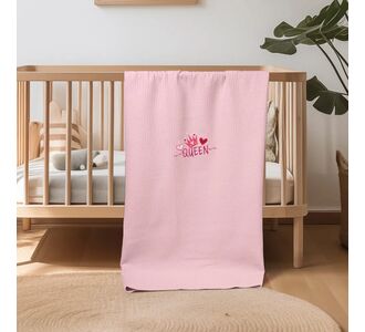 ΚΟΥΒΕΡΤΑ ΠΙΚΕ ΑΓΚΑΛΙΑΣ 80X110 ADAM HOME QUEEN PINK |  Βρεφικές Κουβέρτες στο espiti