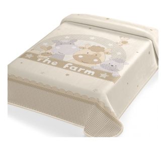 ΚΟΥΒΕΡΤΑ ΙΣΠΑΝΙΑΣ ΑΓΚΑΛΙΑΣ 80X110 BELPLA STER 664 BEIGE |  Βρεφικές Κουβέρτες στο espiti