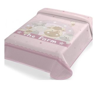 ΚΟΥΒΕΡΤΑ ΙΣΠΑΝΙΑΣ ΑΓΚΑΛΙΑΣ 80X110 BELPLA STER 664 PINK |  Βρεφικές Κουβέρτες στο espiti