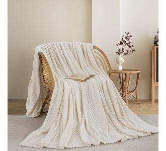 ΚΟΥΒΕΡΤΑ  FLEECE ΥΠΕΡΔΙΠΛΟ 220X240 ADAM HOME (550)  WHITE(29) |  Κουβέρτες fleece Υπέρδιπλες στο espiti