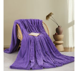 ΚΟΥΒΕΡΤΑ FLEECE/SHERPA 220X240 ADAM HOME (400) PURPLE(73) |  Κουβέρτες fleece Υπέρδιπλες στο espiti
