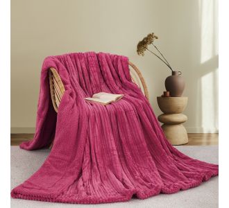 ΚΟΥΒΕΡΤΑ FLEECE/SHERPA 220X240 ADAM HOME (400) FUCSHIA(21) |  Κουβέρτες fleece Υπέρδιπλες στο espiti