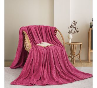 ΚΟΥΒΕΡΤΑ  FLEECE ΥΠΕΡΔΙΠΛΟ 220X240 ADAM HOME (550)  FUCSHIA(21) |  Κουβέρτες fleece Υπέρδιπλες στο espiti