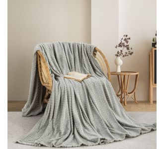 ΚΟΥΒΕΡΤΑ  FLEECE ΜΟΝΗ 180X240 ADAM HOME (550) SILVER(51) |  Κουβέρτες fleece Μονές στο espiti
