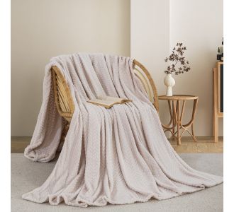 ΚΟΥΒΕΡΤΑ FLEECE ΜΟΝΗ 180X240 ADAM HOME (550) CREAM(15) |  Κουβέρτες fleece Μονές στο espiti