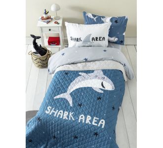 Κουβερλί Μονό 160x220 - Shark Area Nima Kids |  Κουβερλί Παιδικά στο espiti