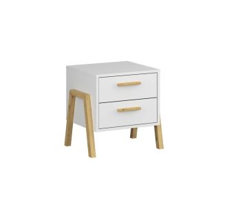 Κομοδίνο Belle Λευκό 50x41x49cm AlphaB2B |  Κομοδίνα στο espiti