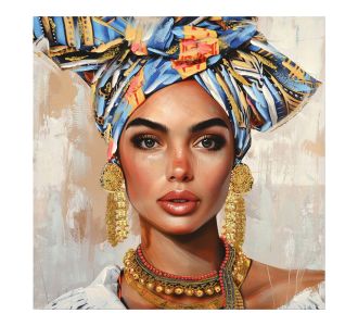 Πίνακας σε καμβά Turban Ι Inart 80x3x80εκ |  Πίνακες στο espiti